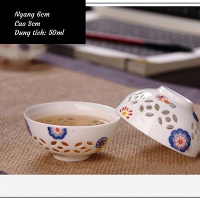Bộ ấm chén thấu quang Mã 012AC16
